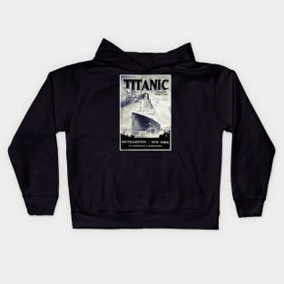 Titanic Vintage poster Kids Hoodie